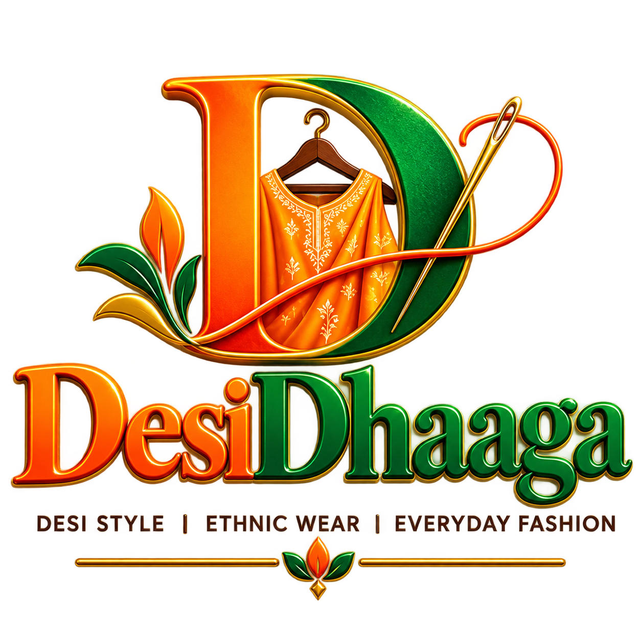 desidhaaga ornate ethnic fashion logo