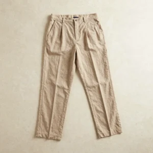 Sand Pleated Trousers